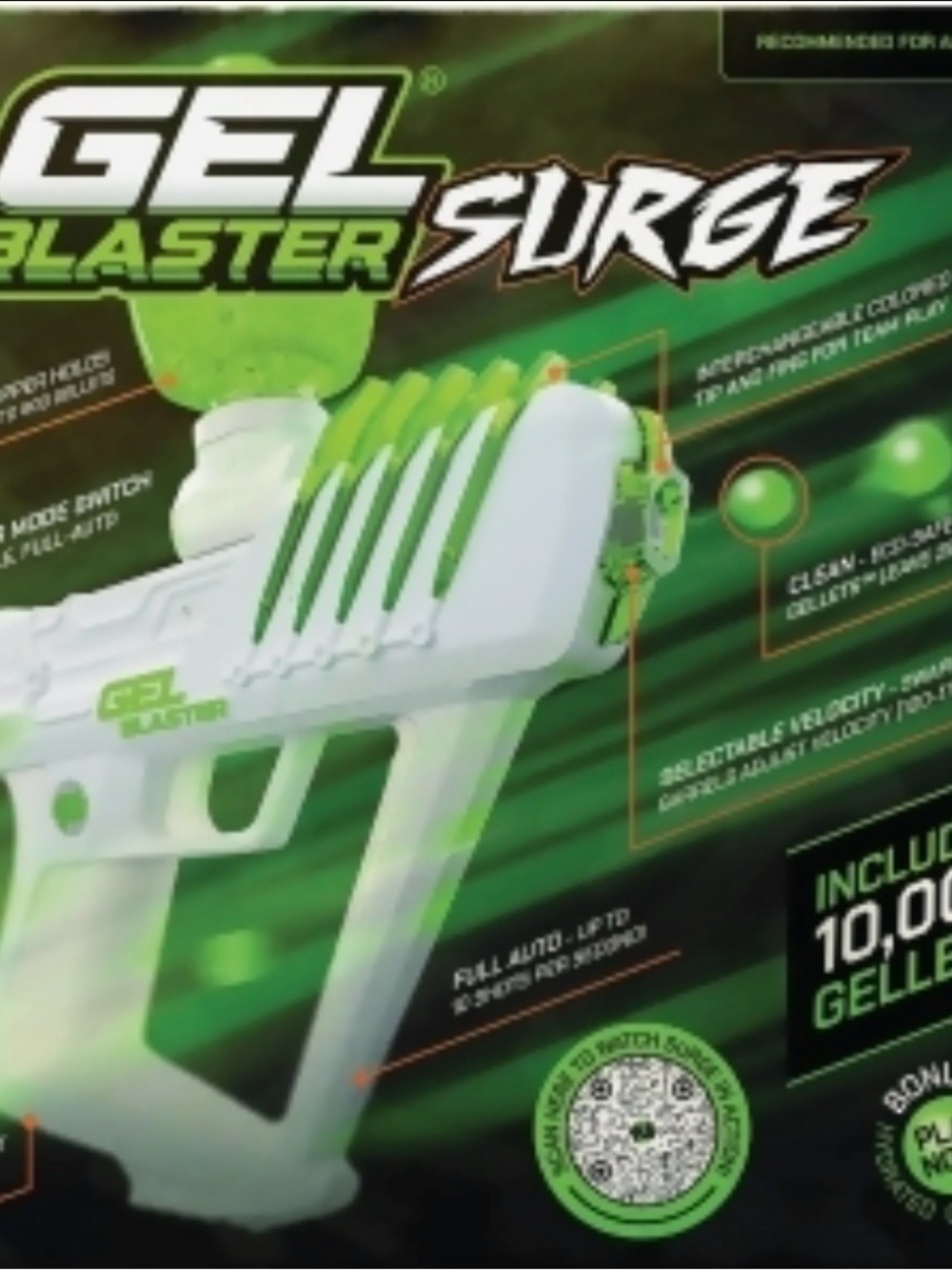 Surge Kids Toy - White & Green